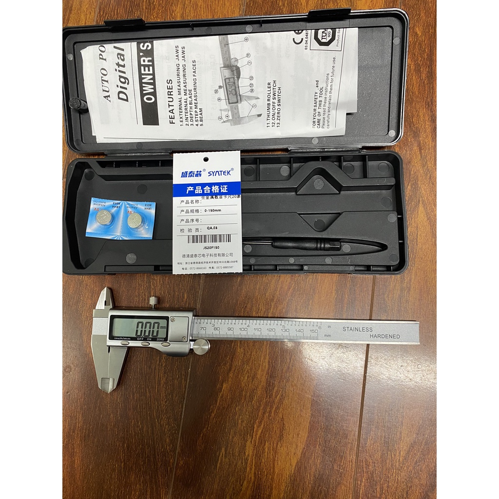Thước Kẹp Điện Tử 150mm Syntek Màn Hình LCD Rõ Nét Chính Hãng
