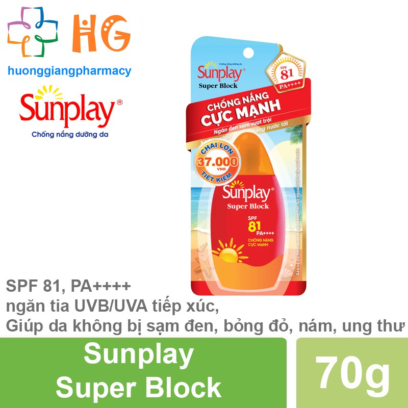 Sunplay Super Block - Sữa chống nắng cực mạnh SPF 81, PA++++