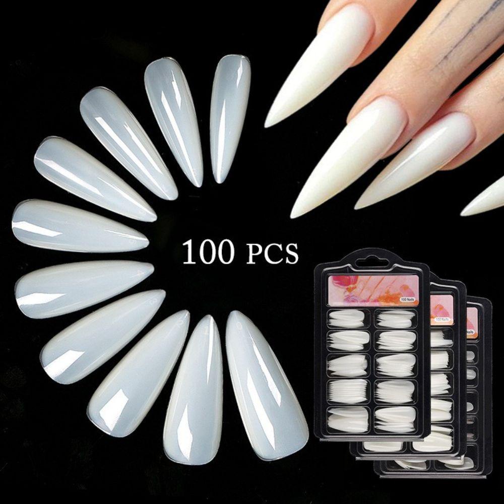 Móng Tay Giả Che Phủ Toàn Diện Tháo Rời Được CLEOES Almond Dành Cho Salon Làm Đẹp