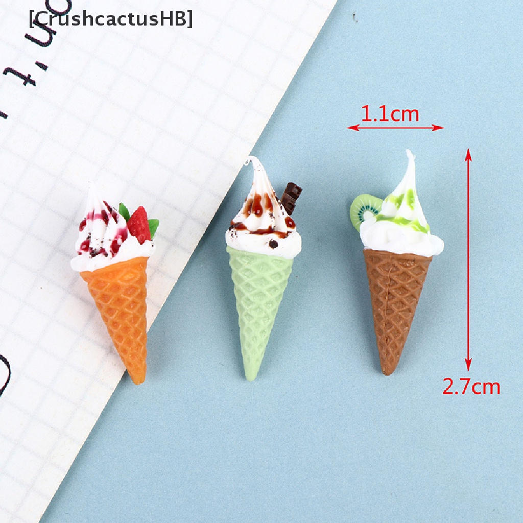 [CrushcactusHB] DollHouse food and play scene miniature toy model simulation ice cream Mini cone Hot Sell