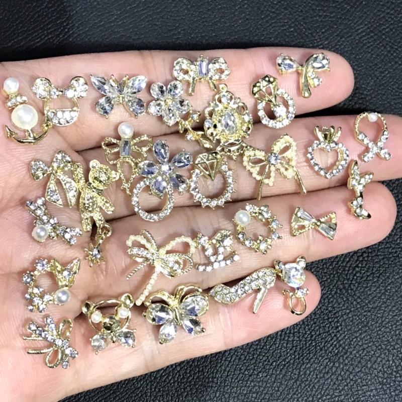 Charm nail-charm nơ hoa 2