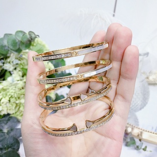 Lắc Tay Titanium Cao Cấp Vòng Tay Nữ Chất Liệu Titan Không Rỉ Set Bền Đẹp Không Kích Ứng Da