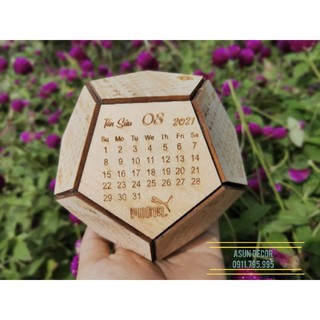 Lịch gỗ năm 2021(gỗ tự nhiên)
