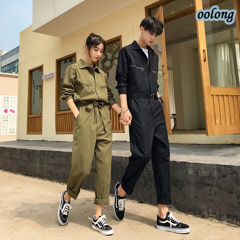 Bộ Áo Liền Quần Dài Tay Dáng Rộng Thời Trang Hàn Quốc 2023 Cho Nam