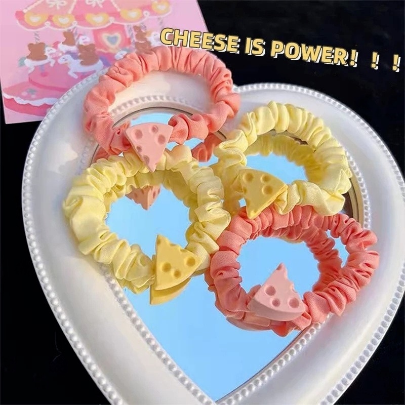 Dây Buộc Tóc Hình Miếng Phô Mai Dễ Thương