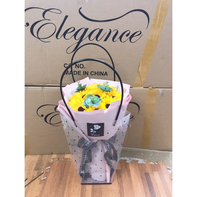 [Quà 20/11 - Freeship] Bó hướng dương sáp 11 bông vĩnh cửu. Kèm túi. Nội thành HN đặt NowShip nhận hàng ngay sau 1-2h