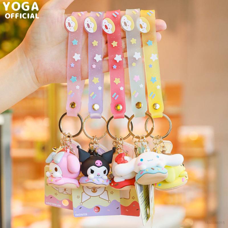 Móc Khóa Hình Nhân Vật Sanrio Hello Kitty Kuromi Xinh Xắn 20cm