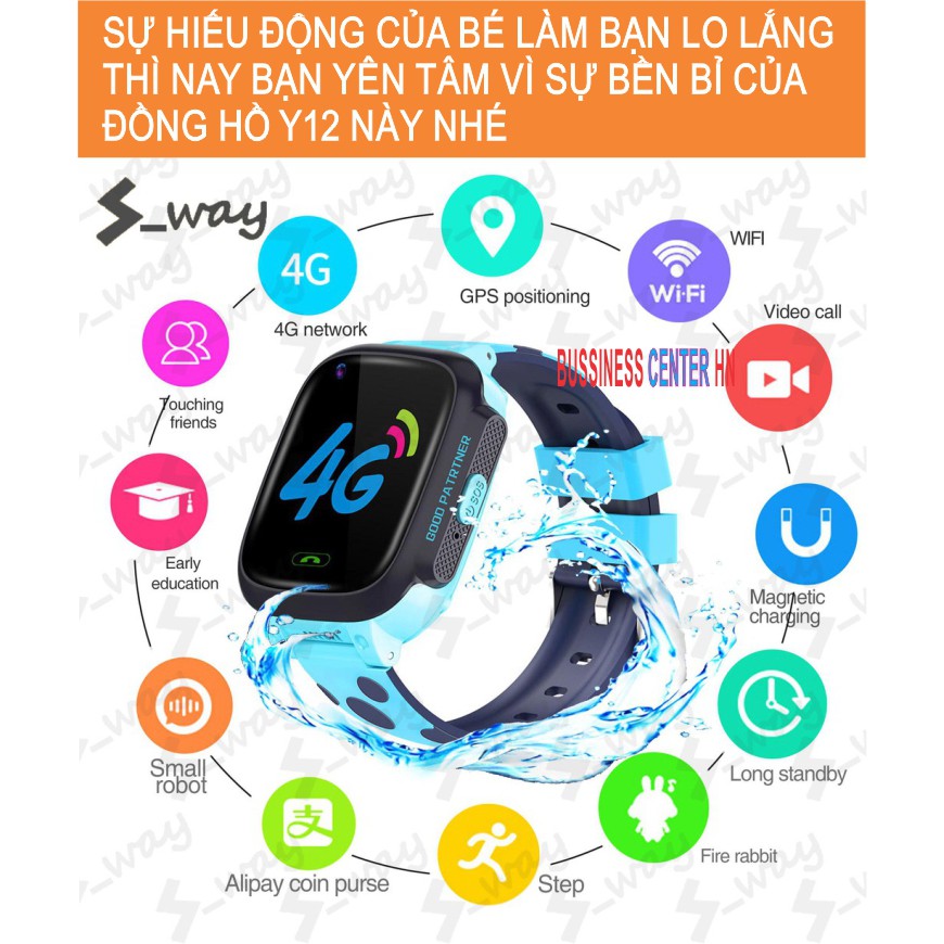 Đồng hồ định vị cho bé Smart Watch Y92 đa chức năng cao cấp