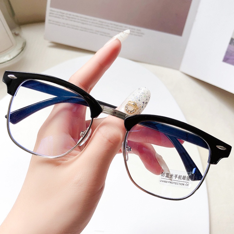 Mắt kính gọng vuông chống bức xạ/ánh sáng xanh thời trang thanh lịch cho nam và nữ