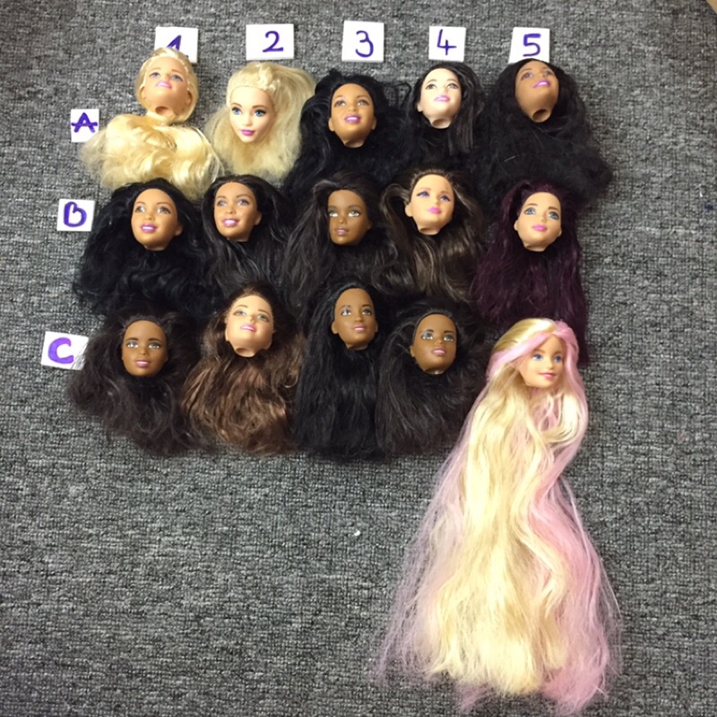 B9-Head đầu búp bê barbie