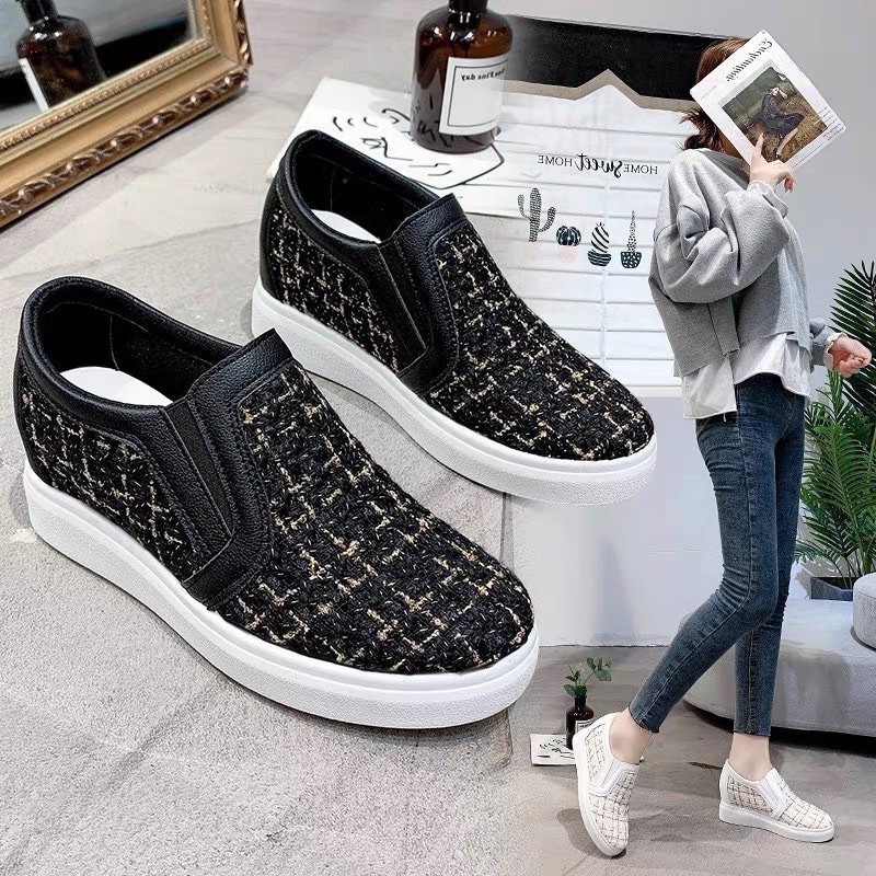 2021  [ Order ] Giầy lười độn đế chất dạ tweed sang chảnh có đến size 40