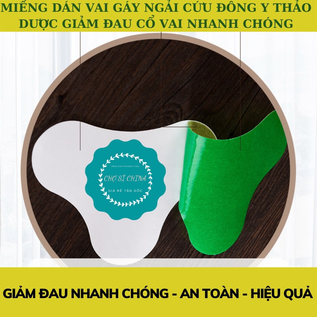 Miếng Dán Vai Gáy Ngải Cứu Đông Y Thảo Dược Hộp 12 Miếng _Phutuan91