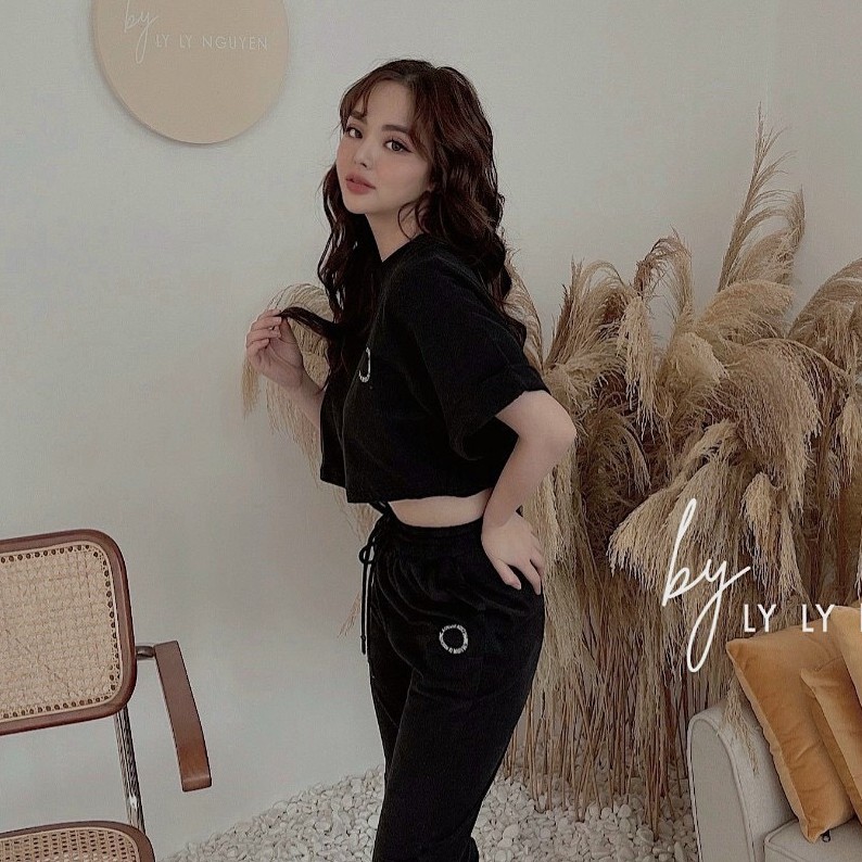 Set đồ nữ cá tính, set thể thao lửng áo thun đi chơi sang chảnh mùa hè đẹp 8A00200