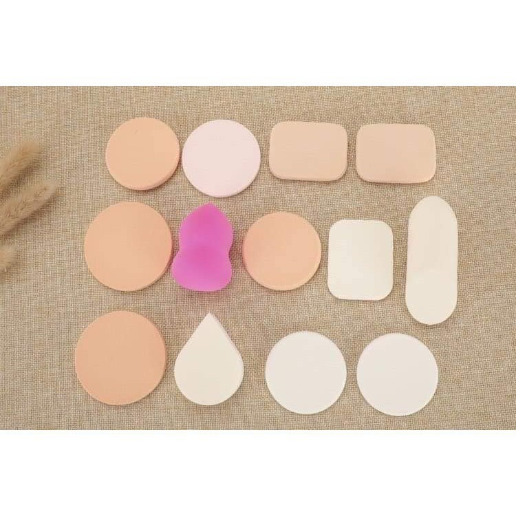 Bông tẩy trang - Bộ 13 Miếng Mút Mềm Mịn Tiện Lợi Cho Các Nàng - Tokosi | BigBuy360 - bigbuy360.vn