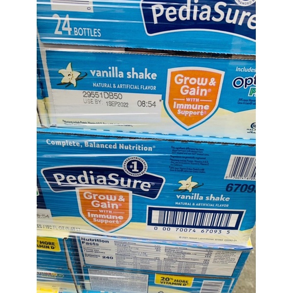 Sữa nước Pediasure grow &amp; gain hương vani 24 chai