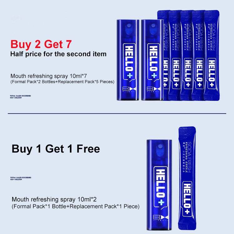 Bình Xịt Blueman Chăm Sóc Răng Miệng Cầm Tay Hương Thơm Lâu Dài 10ml