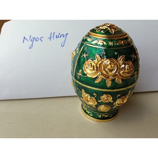 Lọ đựng tăm Hoàng Gia xanh, lọ tăm màu xanh ngọc
