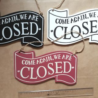 Bảng gỗ treo 2 mặt open và closed