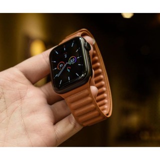 [Mã 77ELSALE giảm 7% đơn 300K] Dây đeo đồng hồ Apple Watch mẫu da Leather Link