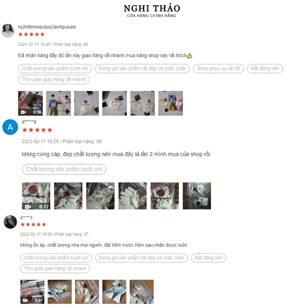 móng úp lẻ size HSM , móng up lẻ