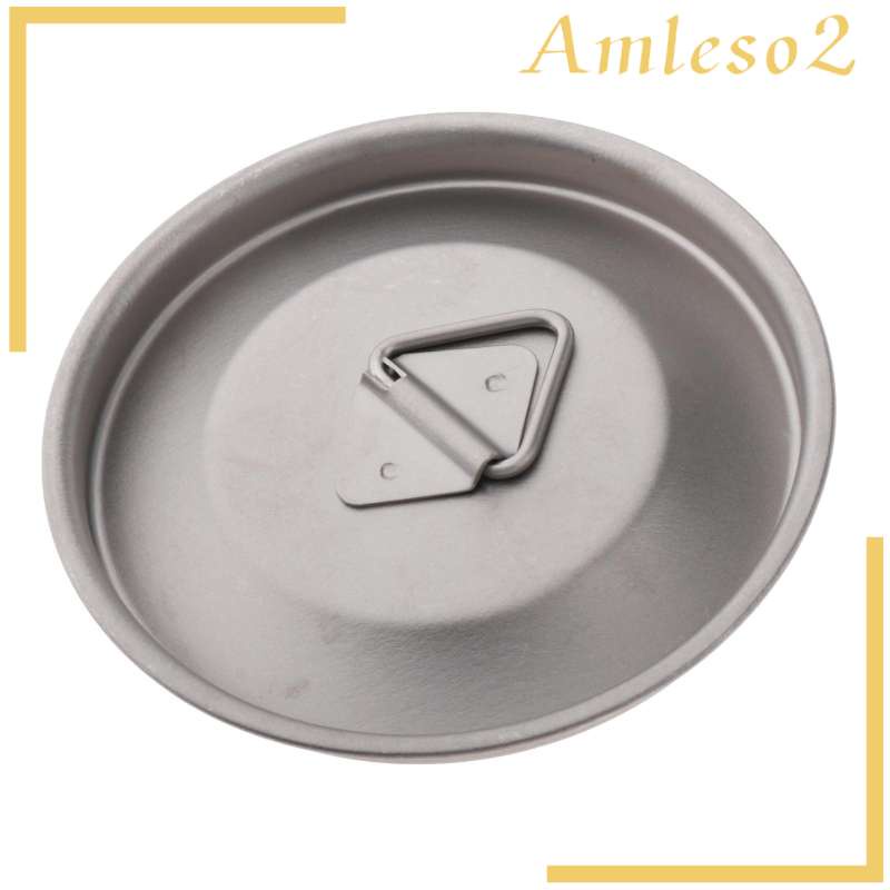 Portable Ultralight Titanium Alloy Mug Lid Water Cup Cover with Handle