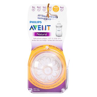 Núm ty avent 3 lỗ 6m vỉ đôi 654.23