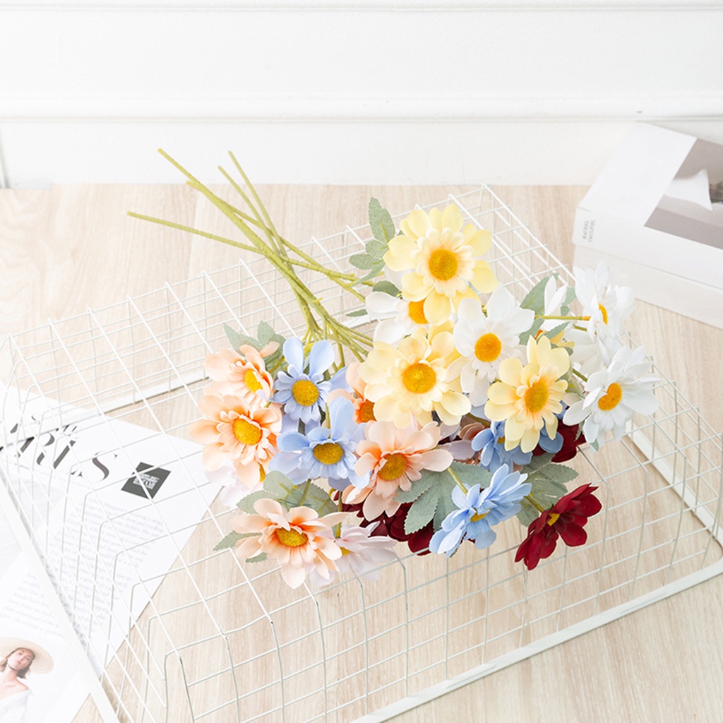 1 Bó 6 Hoa Cúc Giả Dùng Trang Trí Tiệc