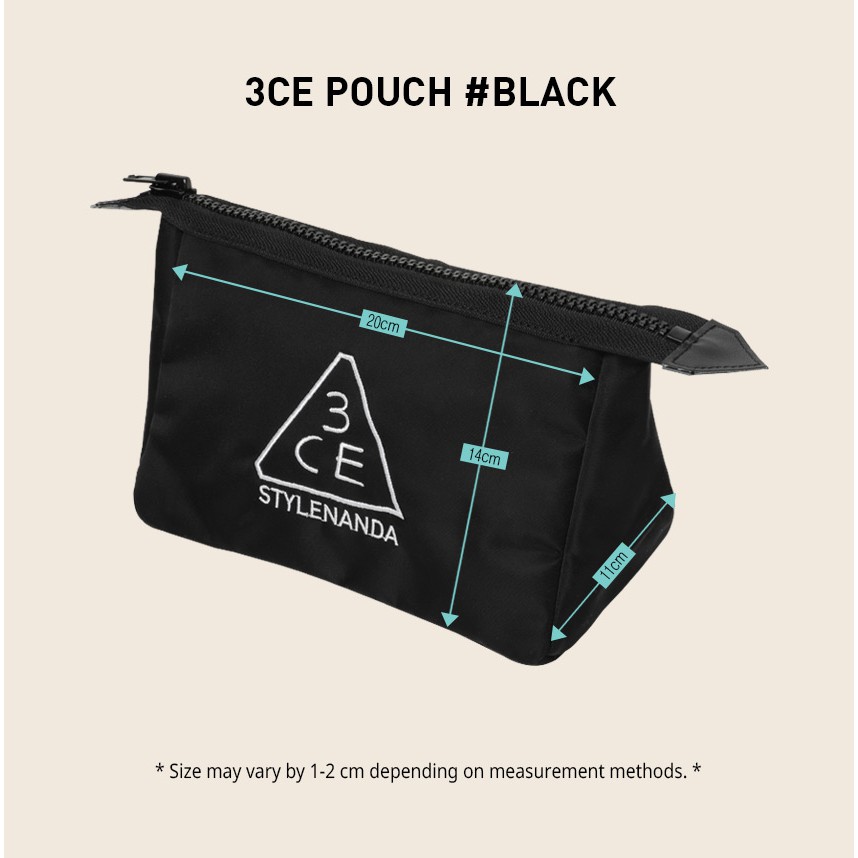 TÚI ĐỰNG MĨ PHẨM ĐA NĂNG [3CE]  POUCH (SIZE LỚN)