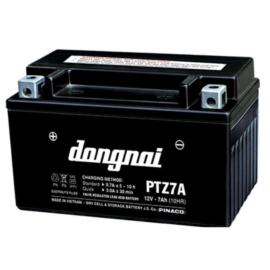 PTZ7A ẮC QUY XE MÁY  KHÔ ĐỒNG NAI