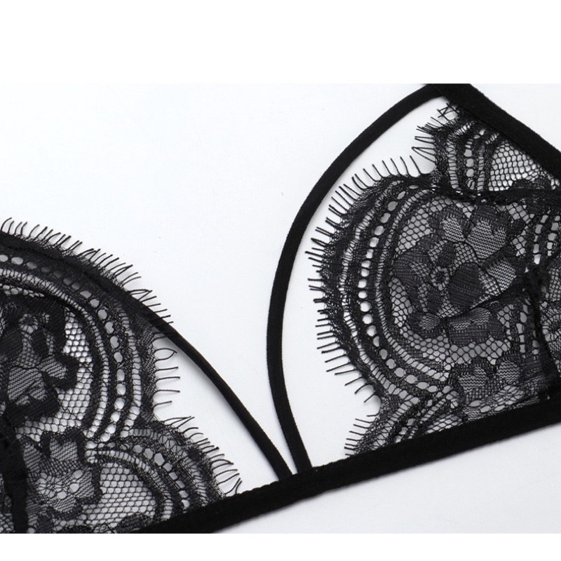 LST9010 - &lt;ĐEN/TRẮNG&gt; Nội Y Nữ Ren Mỏng Thiết Kế Xẻ Đáy Gợi Cảm