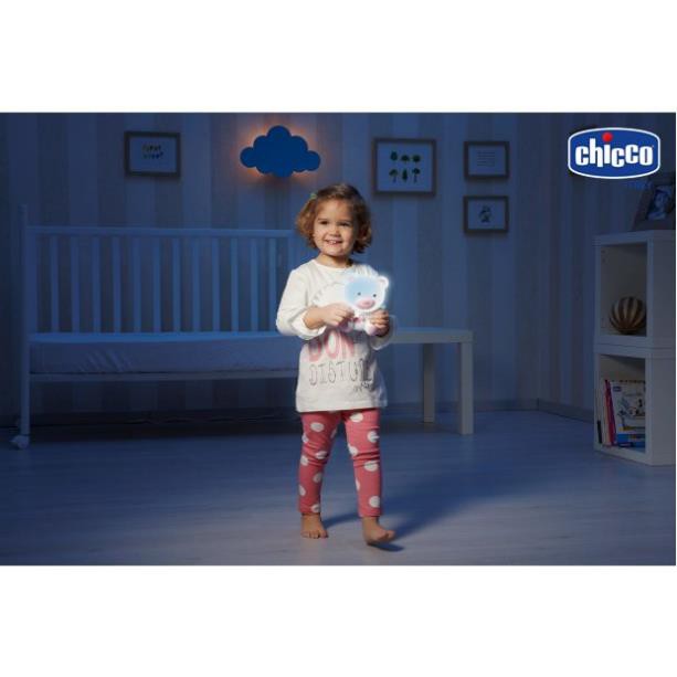 Đèn ngủ phát nhạc gấu Teddy - Hồng Chicco