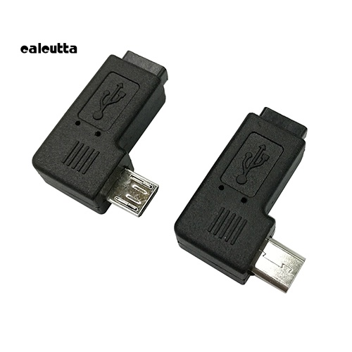 1 Cặp Đầu Chuyển Đổi Micro USB Đực Sang Micro Cái Góc Phải 90 Độ