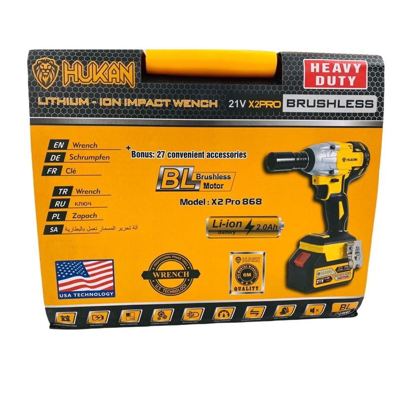 Máy siết bulong kiêm vít hukan x2 pro