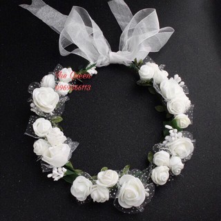 vòng hoa đội đầu chụp ảnh kỉ yếu