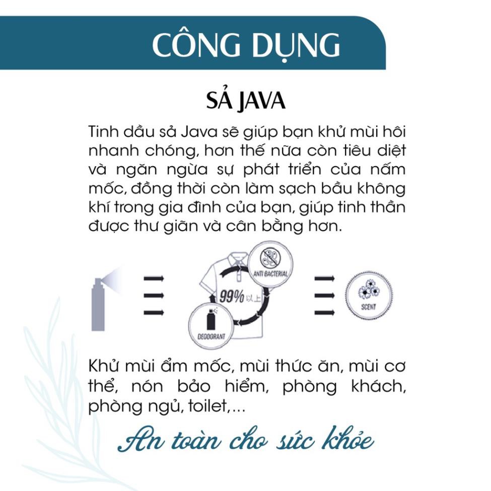 [KHÁNG KHUẨN] Xịt phòng Sả Java 24Care đuổi muỗi, nguồn gốc thiên nhiên 100ML