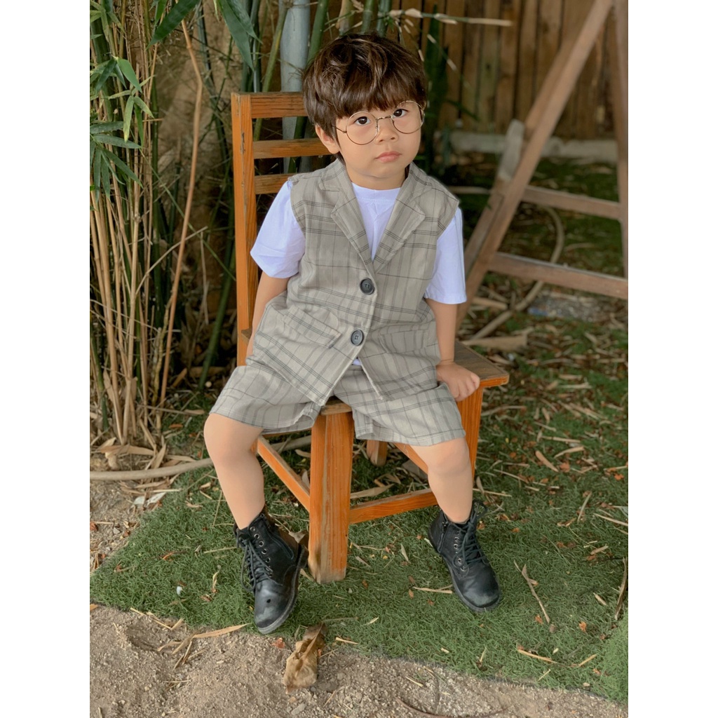 Set vest pé 3 món vest cho bé 1-4 tuổi