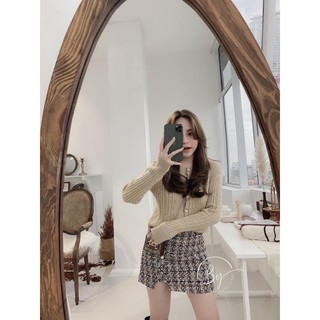 Set áo len chân váy dạ dành cho nữ