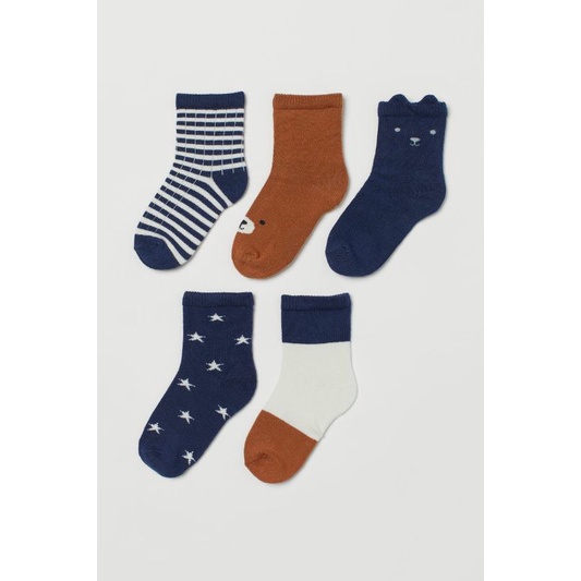 Set 5 đôi tất bé trai bé gái Hm auth