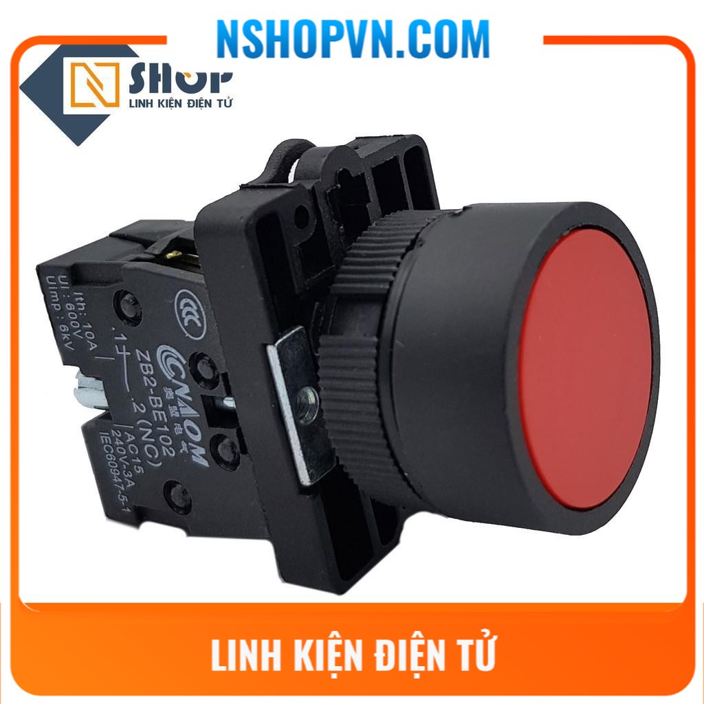 Nút nhấn XB2-EA42 ZB2-BE102 thường đóng màu đỏ