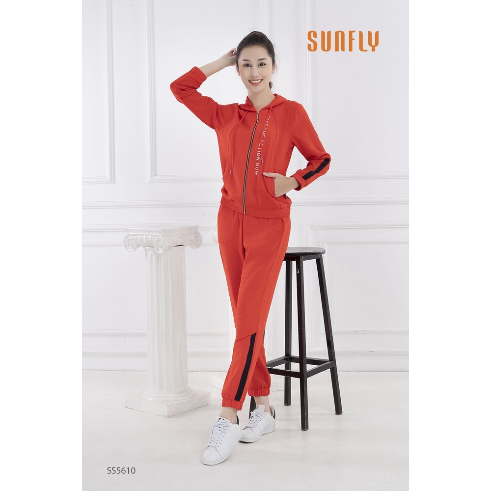 SS5610 - BỘ THỂ THAO ĐŨI KÉO KHÓA CÓ MŨ ÁO DÀI QUẦN DÀI