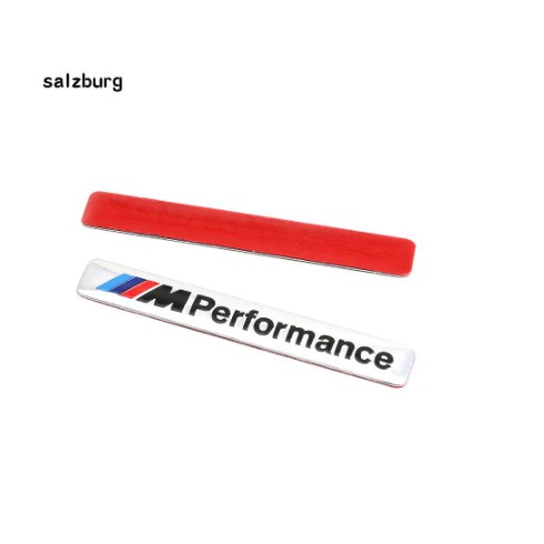 Miếng dán trang trí decal xe hơi ô tô hình logo chữ M performance bằng kim loại cho BMW Series 3 5 7 X1 X3 X5