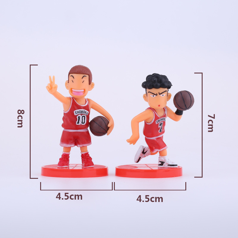 Set 5 Mô Hình Đồ Chơi Nhân Vật Trong Phim Hoạt Hình &quot;Slam Dunk&quot;