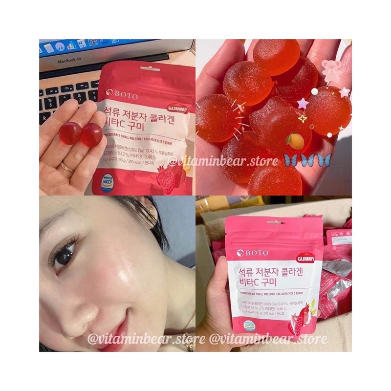 Kẹo Collagen Boto Vị Lựu