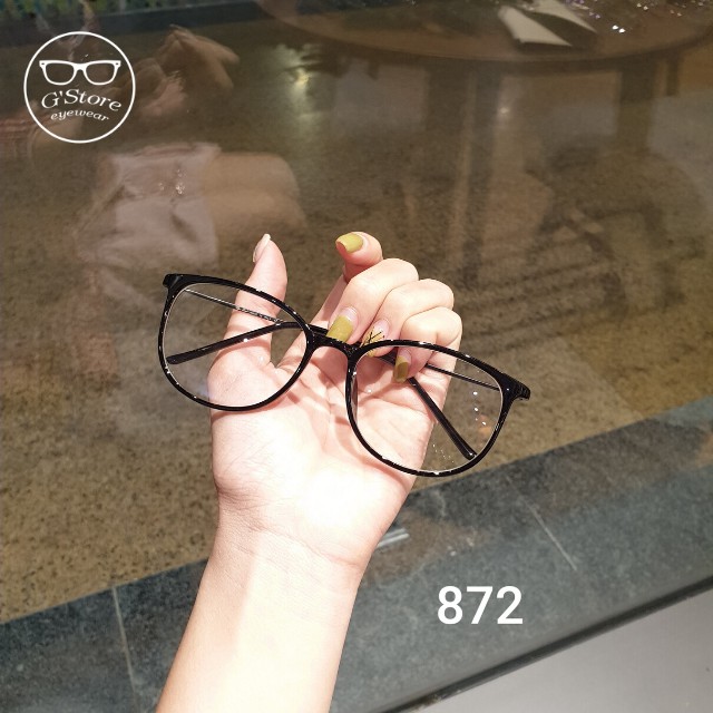 Gọng kính cận nữ nhựa mảnh càng kim loại 872 | BigBuy360 - bigbuy360.vn