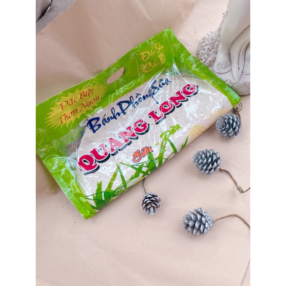 Bánh tráng sữa Quang Long 500g bánh phồng sữa đặc biệt, Đặc sản miền Tây