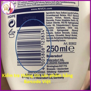 Sữa Tắm Nivea Đức 250ml