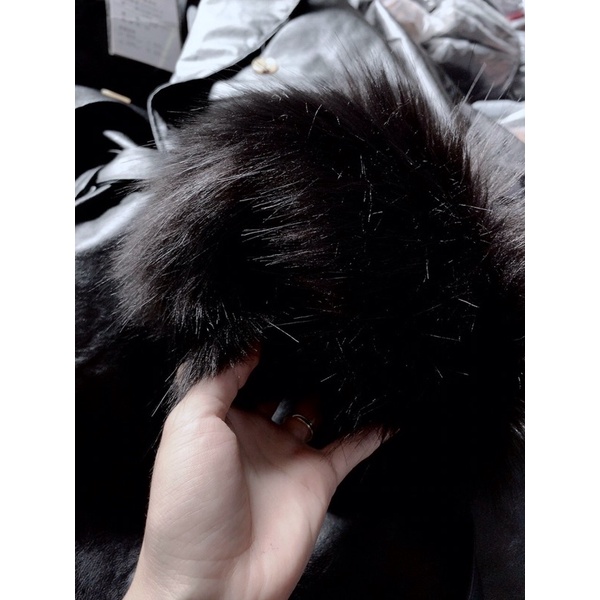 [FREESHIP]Áo khoác da mangto phối lông tháo rời được cao cấp tay dài sáu nút có đai tay đai eo hàng QCCC hình thật