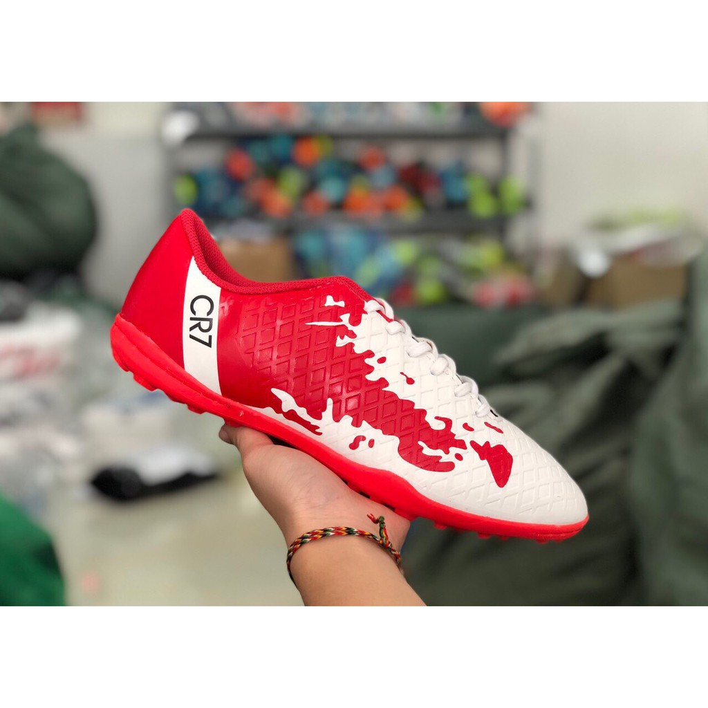 ⭐ 10.10 SALE HOT | Xả Kho | giày bóng đá trẻ em CR7 màu đỏ trắng mới nhất năm 2020 💝 .. Nhất . 🔥 . .