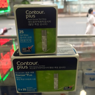 Que thử đường huyết Contour Plus 25-50 que ( date xa)
