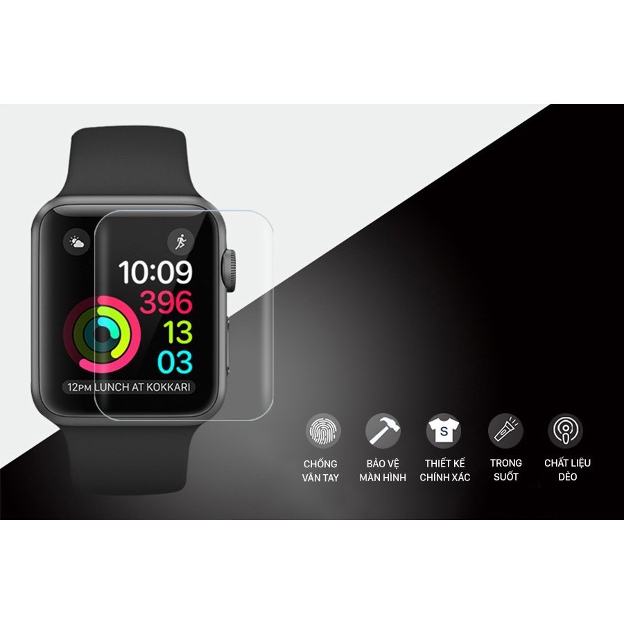 Miếng dán PPF màn hình dành cho Apple Watch Series 1/2/3/4/5/6/SE size 38 40 42 44mm